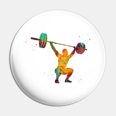 Male Weightlifter Pin Official Weightlifter Merch