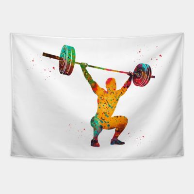 Male Weightlifter Tapestry Official Weightlifter Merch