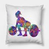 Weightlifter Woman Throw Pillow Official Weightlifter Merch