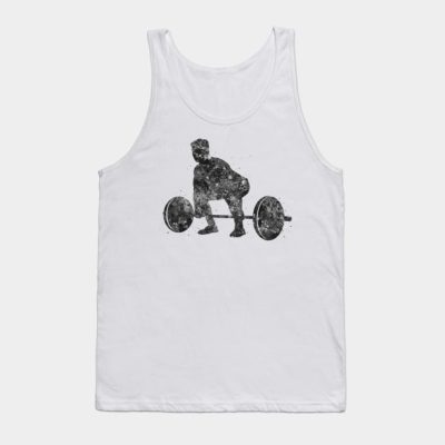 Weightlifter Man Black And White Tank Top Official Weightlifter Merch