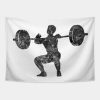 Weightlifter Man Black And White Tapestry Official Weightlifter Merch