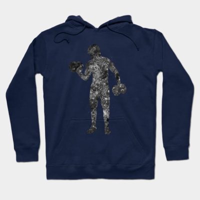 Weightlifter Man Black And White Hoodie Official Weightlifter Merch