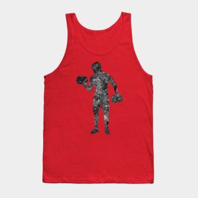 Weightlifter Man Black And White Tank Top Official Weightlifter Merch