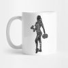 Weightlifter Girl Black And White Mug Official Weightlifter Merch