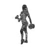 Weightlifter Girl Black And White Pin Official Weightlifter Merch