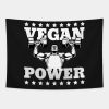 Vegan Power Vegan Weightlifter Tapestry Official Weightlifter Merch