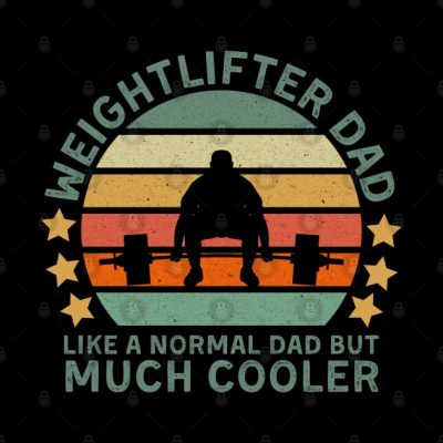 Weightlifter Dad Like A Normal Dad But Throw Pillow Official Weightlifter Merch