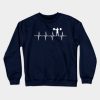 Weight Lifting Heartbeat Gift For Weightlifters Crewneck Sweatshirt Official Weightlifter Merch