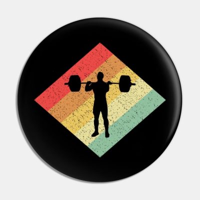 Retro Vintage 80S Weightlifting Gift For Weightlif Pin Official Weightlifter Merch