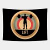 Retro Vintage Weight Lifting Gift For Weightlifter Tapestry Official Weightlifter Merch