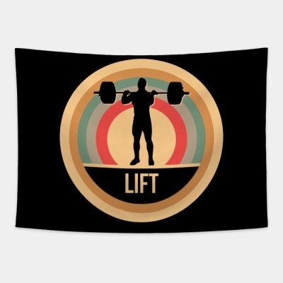 Retro Vintage Weight Lifting Gift For Weightlifter Tapestry Official Weightlifter Merch