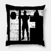 Distressed Look Weightlifting Gift For Weightlifte Throw Pillow Official Weightlifter Merch