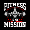 Fitness Is My Mission Motivated Weightlifter Mug Official Weightlifter Merch