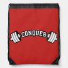 barbell conquer inspirational weightlifting gym drawstring bag rf678a32c6137465485d1cd9ad3dd9702 zffcx 1000 - Weightlifter Gifts