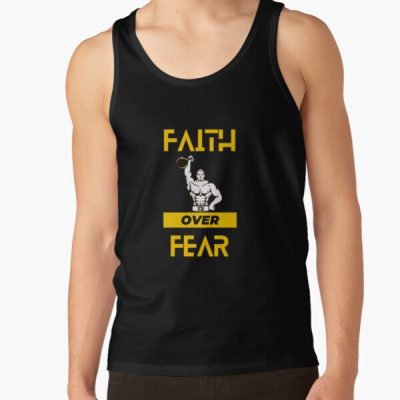 Faith Over Fear Weightlifter Fitness Gym Tank Top Official Weightlifter Merch