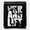 shut up and lift gym workout motivational drawstring bag rd70cf381e0604d2db15883b741d53f22 zffcx 1000 - Weightlifter Gifts