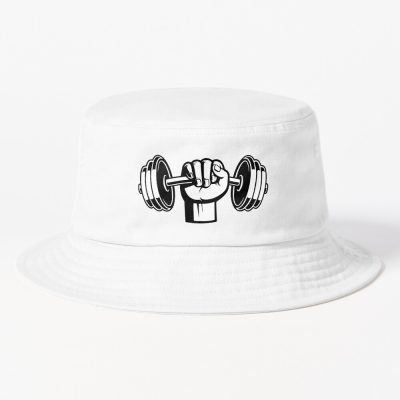 Gym Dumbbell. Weightlifter Bucket Hat Official Weightlifter Merch