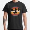 Weightlifter With A Vintage Round Sunset T-Shirt Official Weightlifter Merch