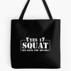 Squat Weightlifting Weightlifter Fitness Weights Tote Bag Official Weightlifter Merch