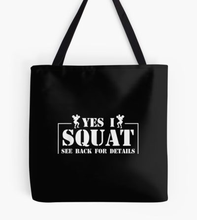 Squat Weightlifting Weightlifter Fitness Weights Tote Bag Official Weightlifter Merch