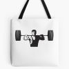 Weightlifter Lifting Weights Retro Tote Bag Official Weightlifter Merch