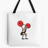 Weightlifter Lifting Weights Retro Tote Bag Official Weightlifter Merch