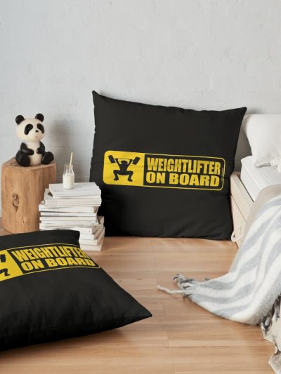 Signal - Weightlifter On Board Throw Pillow Official Weightlifter Merch