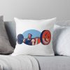 Weightlifter Lifting Weights Retro Throw Pillow Official Weightlifter Merch