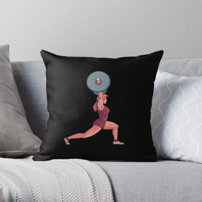 Weightlifter. Throw Pillow Official Weightlifter Merch