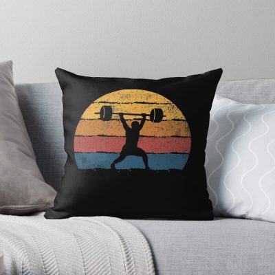 Weightlifting Weightlifter Throw Pillow Official Weightlifter Merch