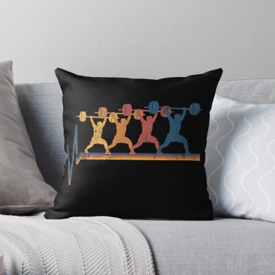 Weightlifting Weightlifter Throw Pillow Official Weightlifter Merch