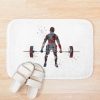 Male Deadlift Pick, Man Weightlifter, Weightlifting, Watercolor Weightlifting Bath Mat Official Weightlifter Merch