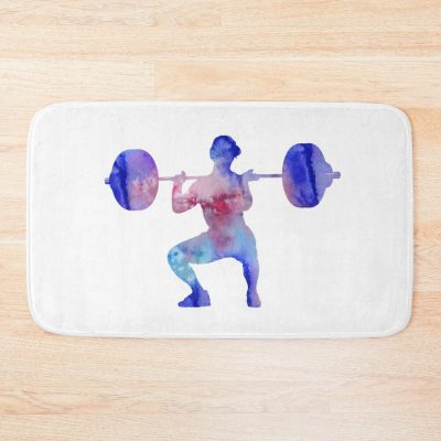 Female Weightlifter, Deadlift Pick, Woman Weightlifter, Weightlifting Bath Mat Official Weightlifter Merch