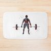 Male Deadlift Pick, Man Weightlifter, Weightlifting, Watercolor Weightlifting Bath Mat Official Weightlifter Merch