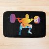 Weightlifter Colorful Silhouette Art. Weightlifting Bath Mat Official Weightlifter Merch