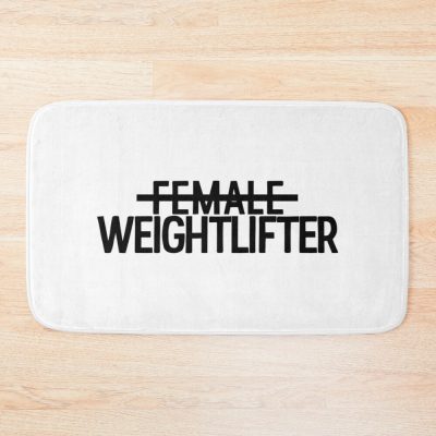 Female Weightlifter Bath Mat Official Weightlifter Merch