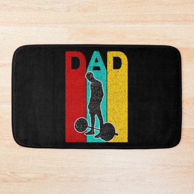 Dad Weightlifter Bath Mat Official Weightlifter Merch