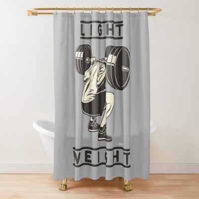 Weightlifter Shower Curtain Official Weightlifter Merch