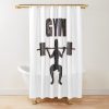 Gym Female Weightlifter Shower Curtain Official Weightlifter Merch