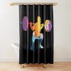 Weightlifter Colorful Silhouette Art. Weightlifting Shower Curtain Official Weightlifter Merch