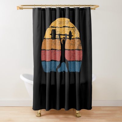 Weightlifting Weightlifter Shower Curtain Official Weightlifter Merch