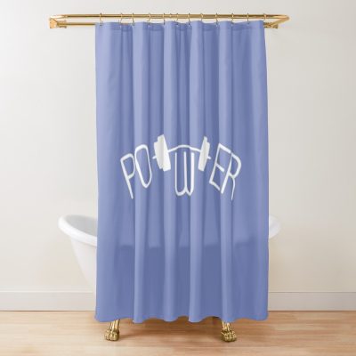 Power Weightlifter Shower Curtain Official Weightlifter Merch