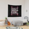 Crazy Powerlifting Girl Weightlifter Bodybuilder Strong Woman Tapestry Official Weightlifter Merch