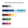 tank top color chart - Weightlifter Gifts