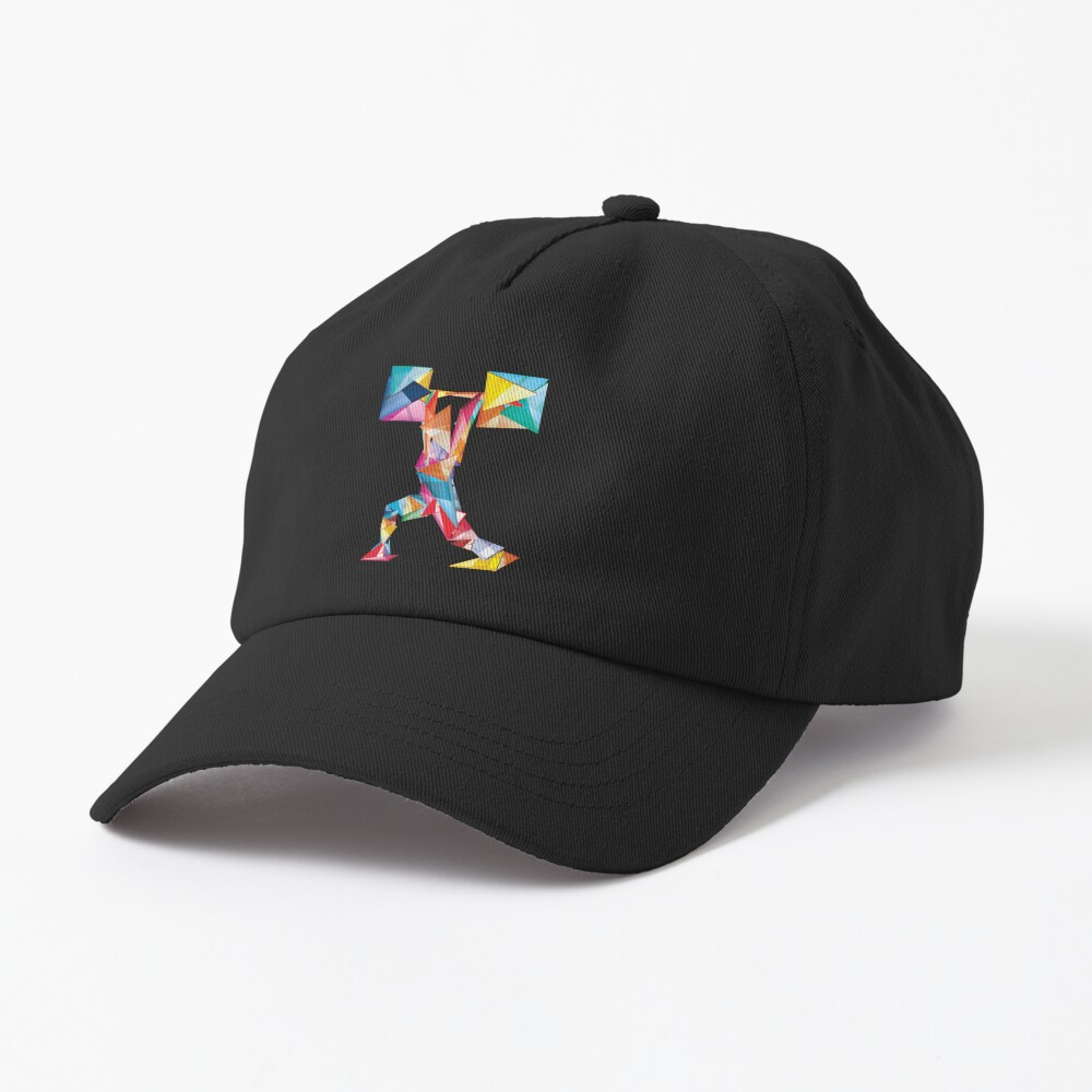 Weightlifter Cubism Cap