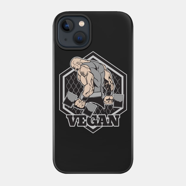 Vegan Bodybuilder Weightlifter Phone Case