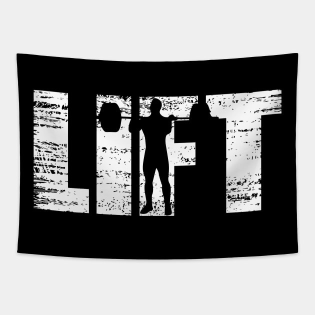 Distressed Look Weightlifting Gift For Weightlifte Tapestry